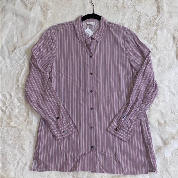 J. Jill Purple Button Down - Picture 2 of 6